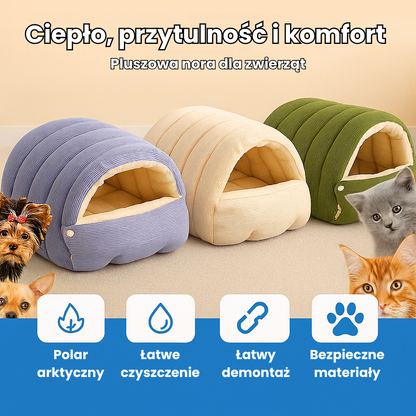 Pluszowa nora dla zwierząt