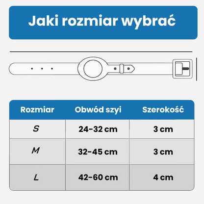 FurryPet Skórzana obroża AirTag