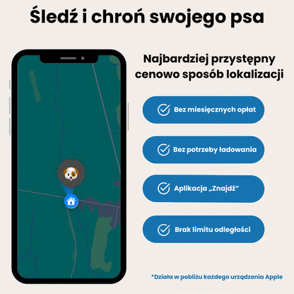 FurryPet Skórzana obroża AirTag