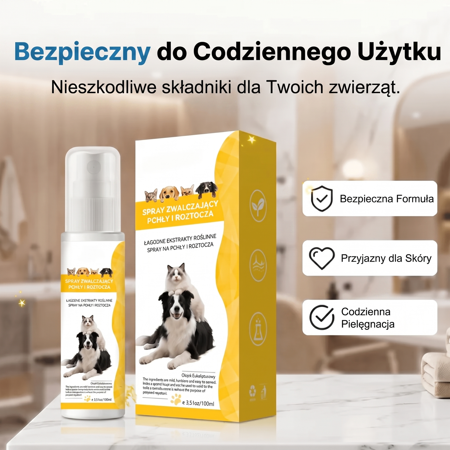 FurryPet™ – Spray Odstraszający Szkodniki dla Zwierząt